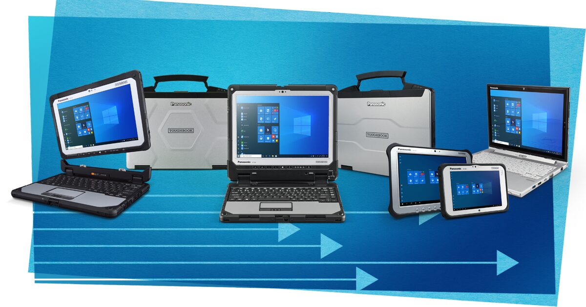 Range of Panasonic TOUGHBOOK Windows 10 devices
