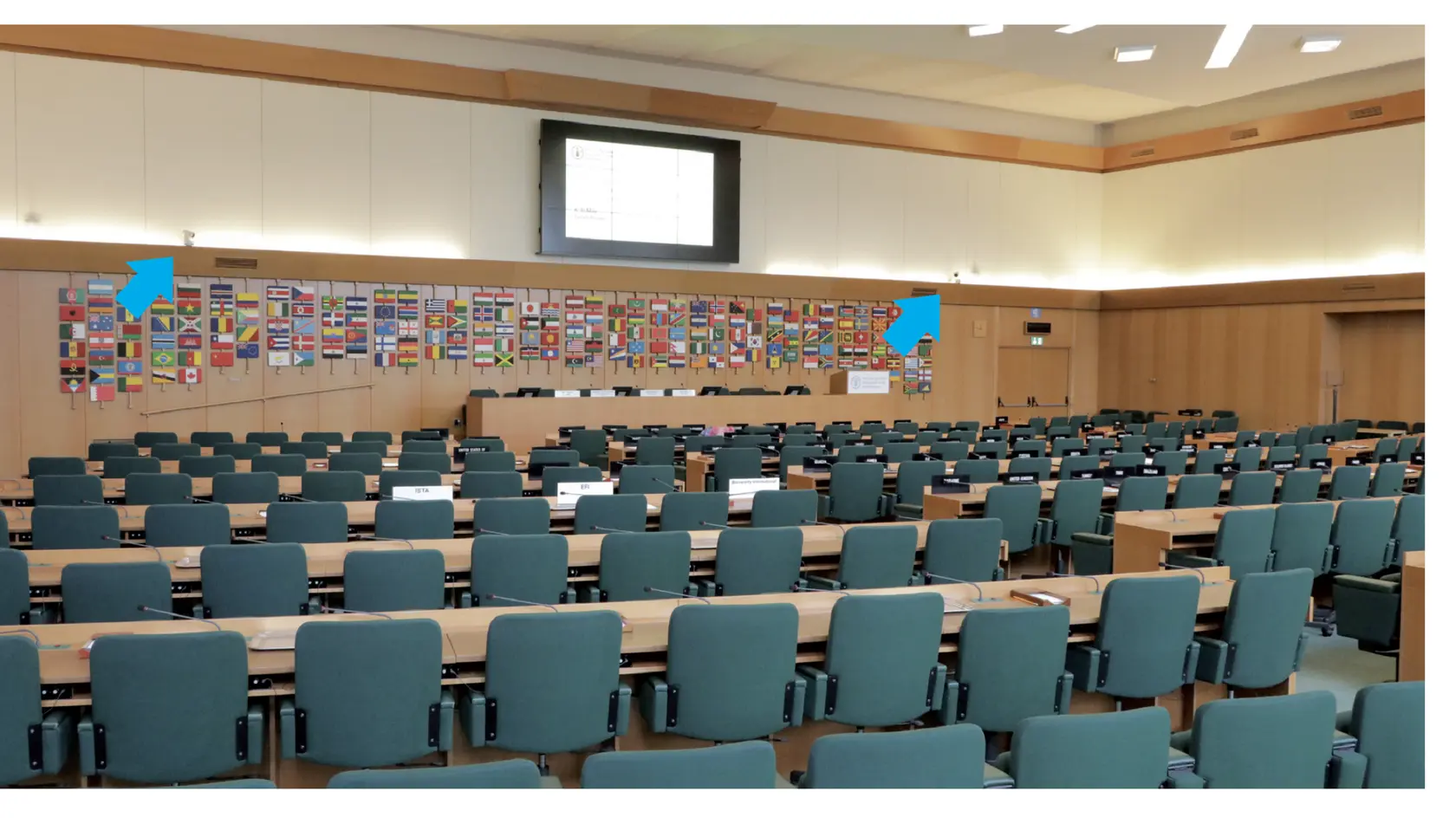 The FAO rooms for international meetings.