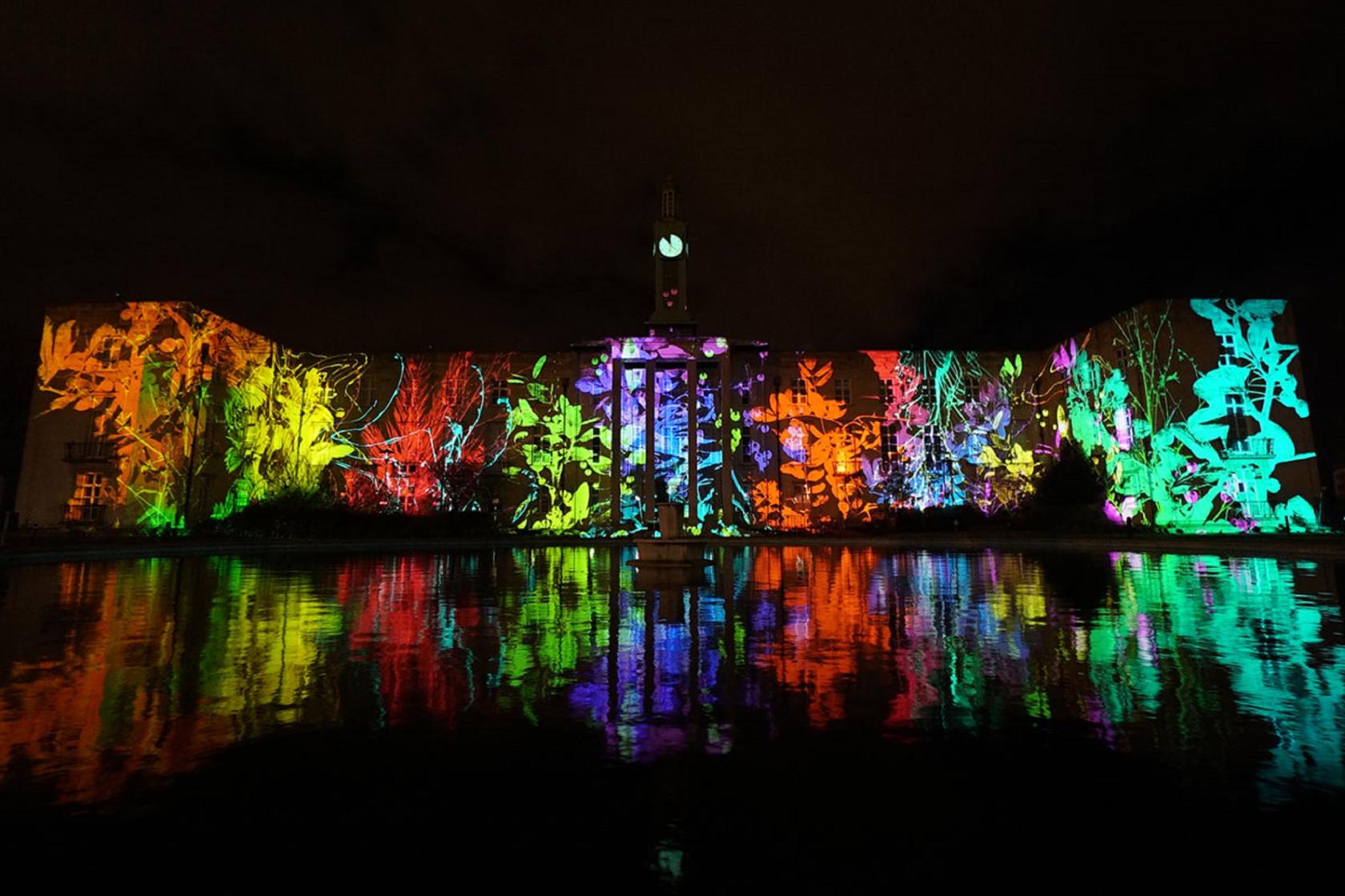 Waltham Forest projection mapping 