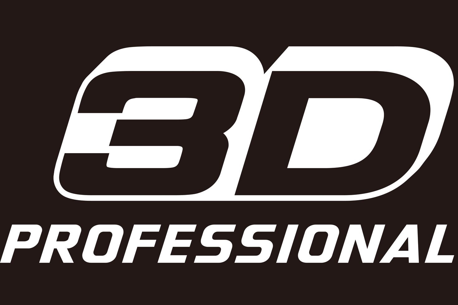 3D PROFESSIONAL logo black