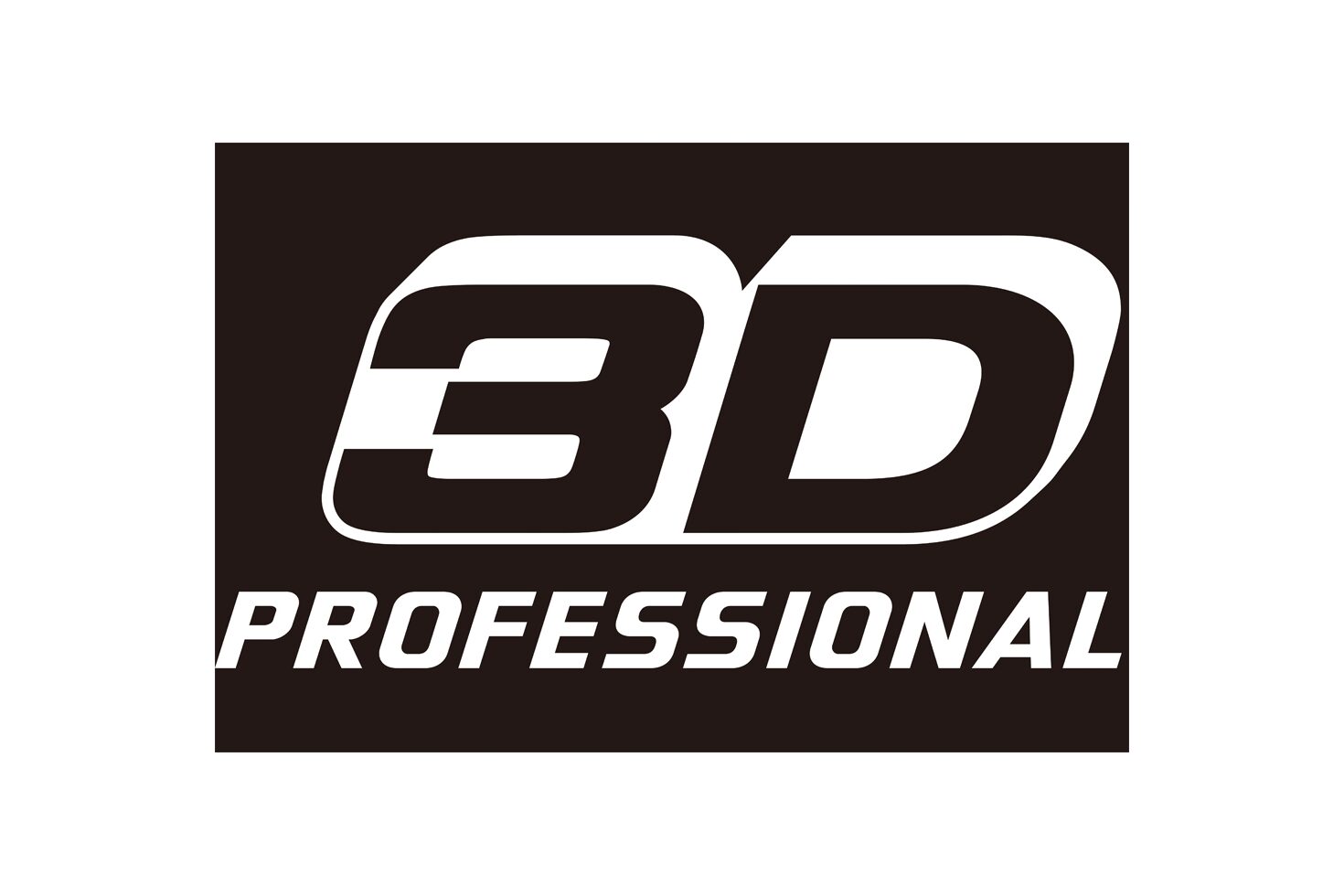 3D PROFESSIONAL logo black