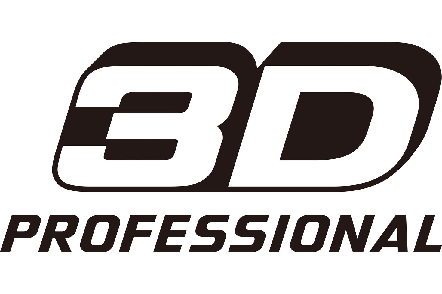 3D PROFESSIONAL logo white