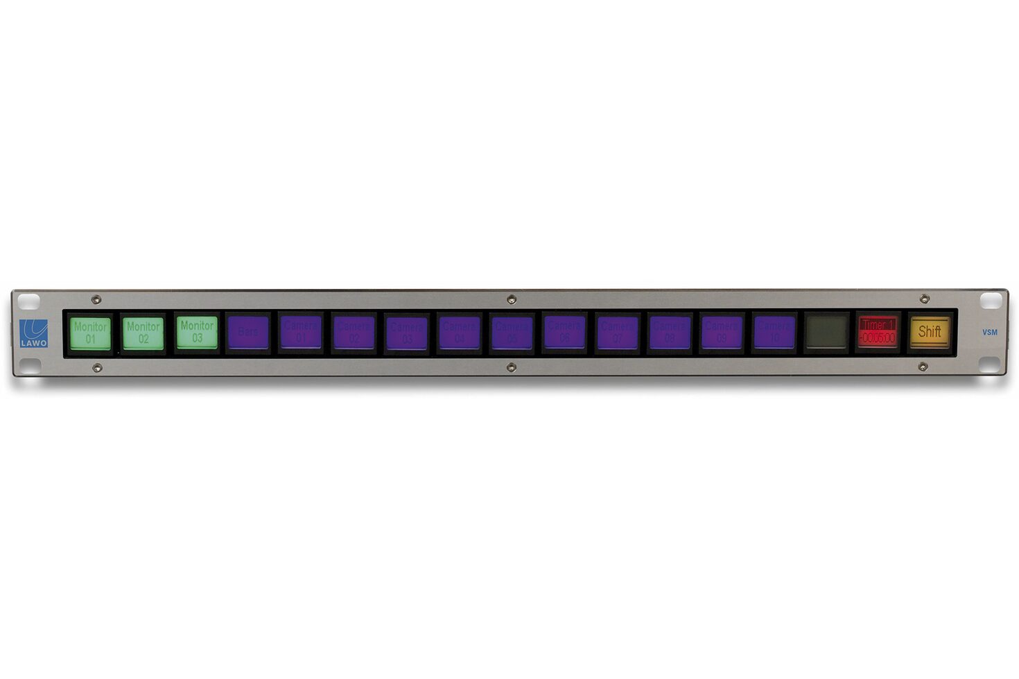17 LCD Buttons RGB-Backlight, Ethernet / 1RU