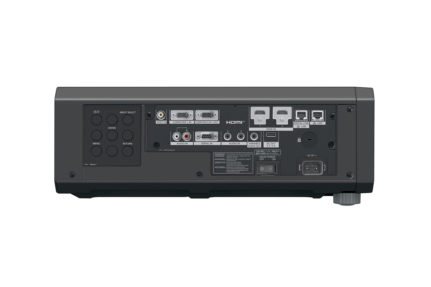 PT-FRZ60 Black Model Side Control Low-res