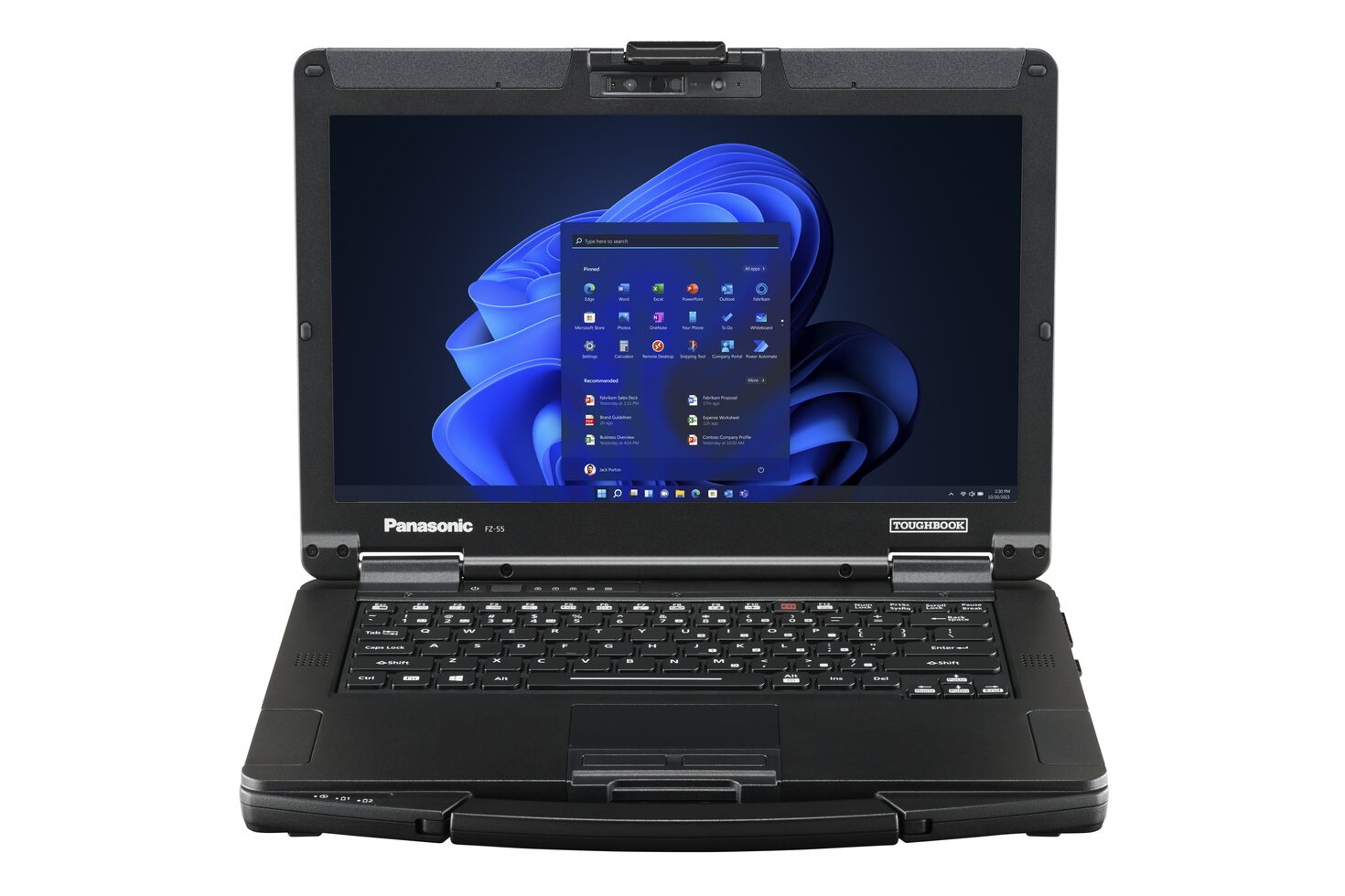 TOUGHBOOK 55 Front Open WithCamMic Win10