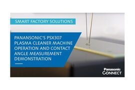 Panasonic's PSX307 Plasma Cleaner: Machine Operation and Contact Angle Measurement Demonstration Video Cover