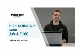 How to use the high-sensitivity mode on the AW-UE100 PTZ camera | Panasonic Broadcast & Pro AV - Video Cover