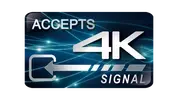 Logo: Accepts 4K Signal