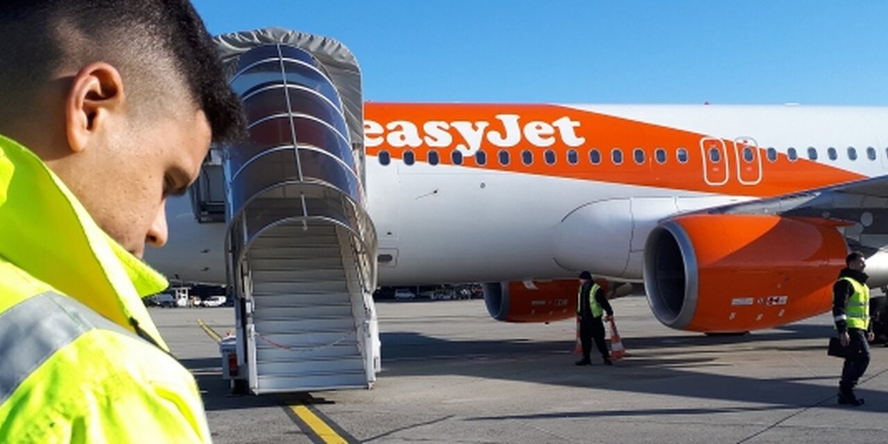 Easyjet boarding application Panasonic Connect